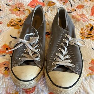 Casual Gray Canvas Sneakers